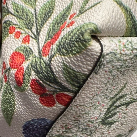 Tory Burch Watercolor Botanical Kerrington Tote Crossbody + Shopping Bag + Dusty - Picture 14 of 16